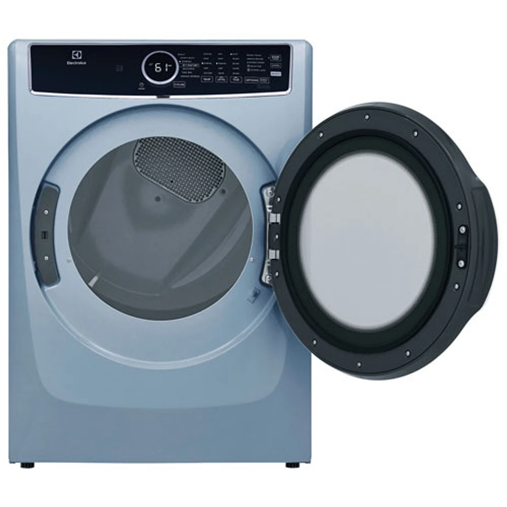 Sécheuse électrique à vapeur et à chargement frontal de 8,0 pi³ d'Electrolux (ELFE743CAG) - Bleu glacier