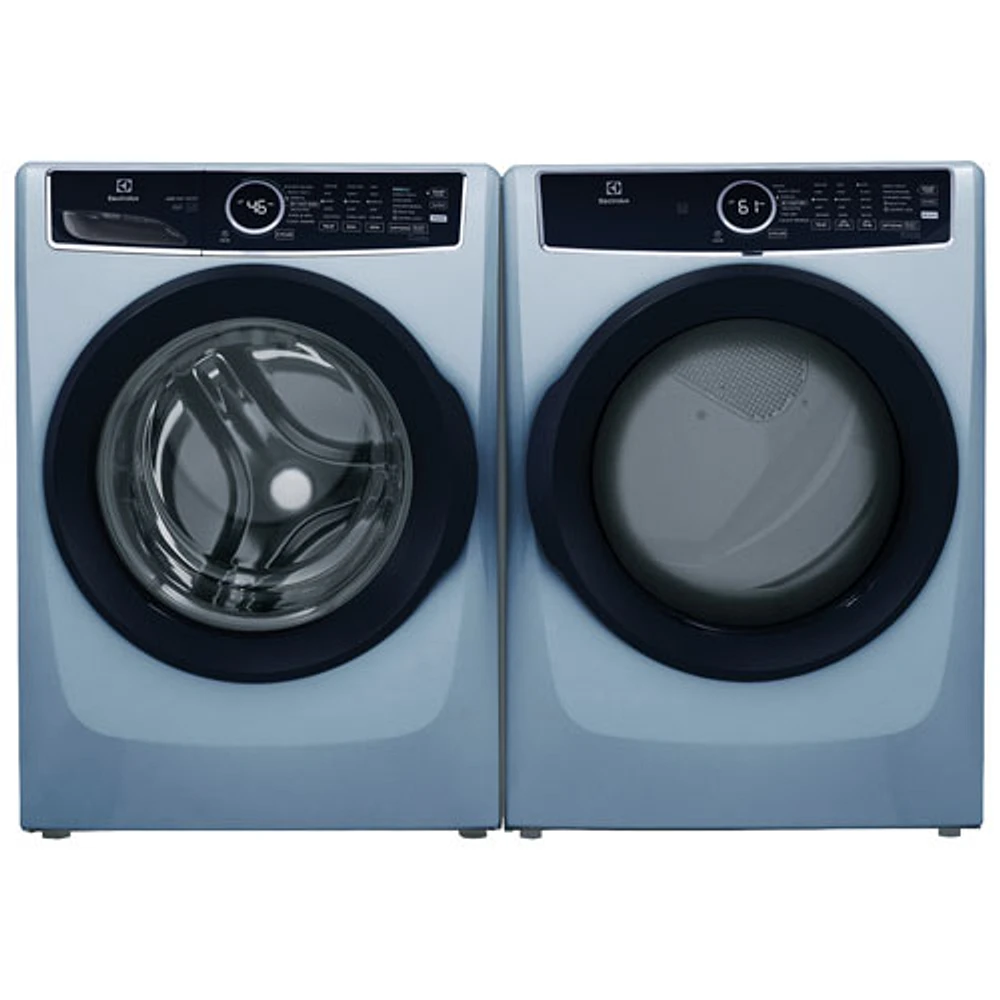 Sécheuse électrique à vapeur et à chargement frontal de 8,0 pi³ d'Electrolux (ELFE743CAG) - Bleu glacier