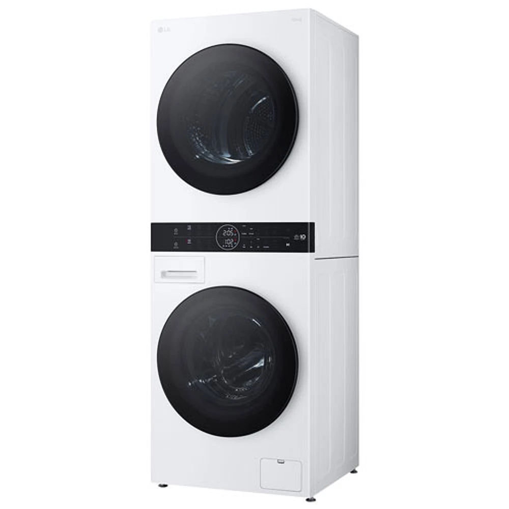 LG WashTower 2.8 Cu. Ft. Front Load Washer & 4.2 Cu. Ft. Heat Pump Dryer Laundry Centre (WKHC152HWA) - White