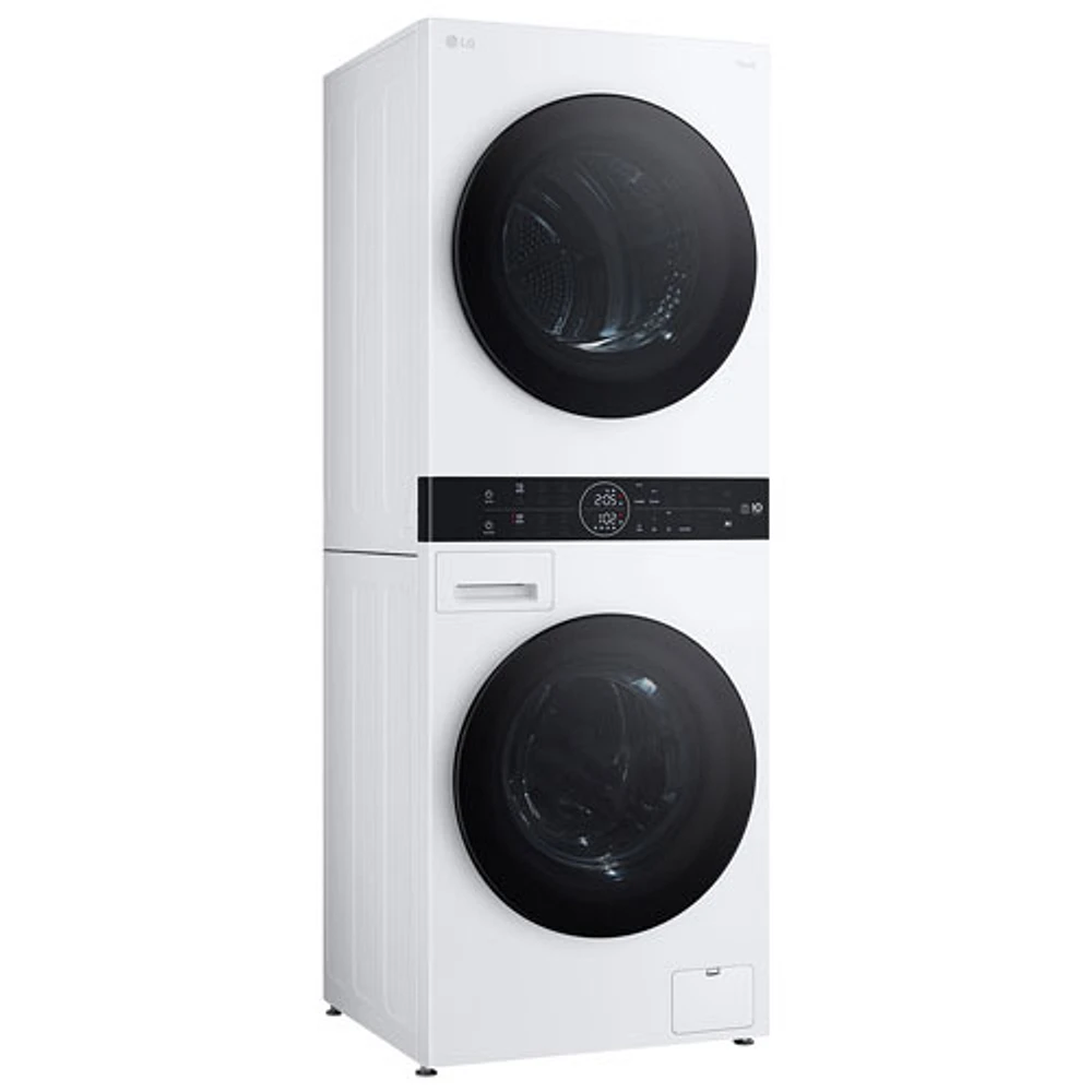 LG WashTower 2.8 Cu. Ft. Front Load Washer & 4.2 Cu. Ft. Heat Pump Dryer Laundry Centre (WKHC152HWA) - White