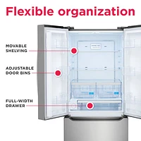 Frigidaire Gallery 30" 20 Cu. Ft. French Door Refrigerator w/Water Dispenser (GRFN2023AF) - Stainless Steel