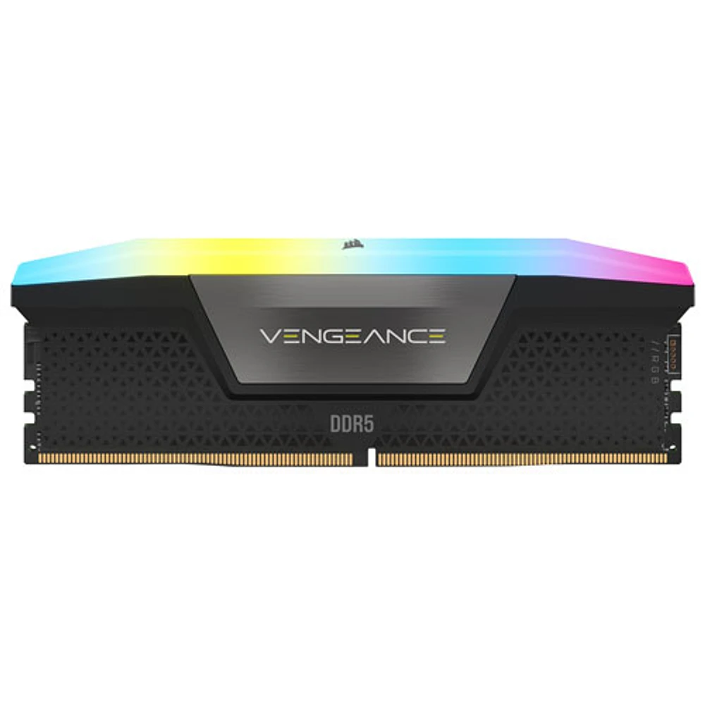 Mémoire de bureau Vengeance RVB DDR5 64 Go (2 x 32 Go) 6400 MHz de Corsair (CMH64GX5M2Y6400C32) - Noir - Exclusivité de Best Buy