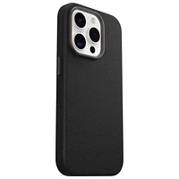 OtterBox Symmetry Cactus Leather Fitted Hard Shell Case for iPhone 15 Pro - Black