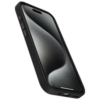 OtterBox Symmetry Cactus Leather Fitted Hard Shell Case for iPhone 15 Pro - Black