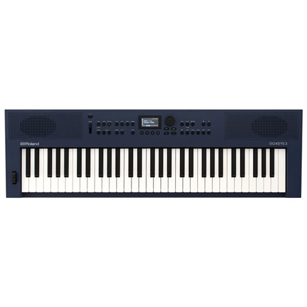 Clavier de création musicale à 61 touches GO:KEYS 3 de Roland - Bleu minuit