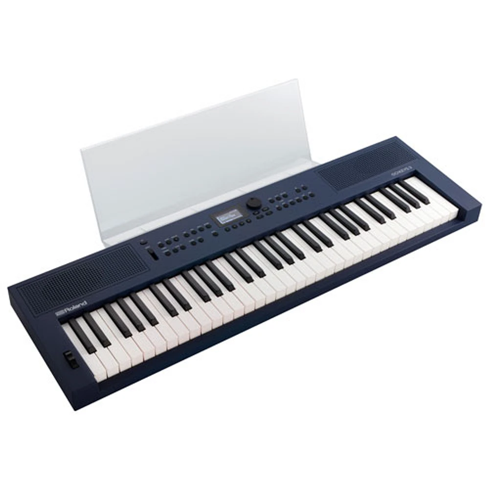 Clavier de création musicale à 61 touches GO:KEYS 3 de Roland - Bleu minuit