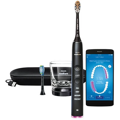 Philips SoniCare DiamondClean Smart 9350 Electric Toothbrush (HX9902/76) - Black