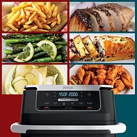Ninja Foodi DualZone FlexBasket 6-in-1 Air Fryer - 7 Qt - Black