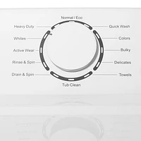Insignia 4.3 Cu. Ft. High Efficiency 12-Cycle Top Load Washer (NS-TWM35W1) - White - Only at Best Buy