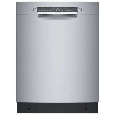 Bosch 300 Series 24" 46dB Built-In Dishwasher with Stainless Steel Tub (SGE53C55UC) - Stainless Steel