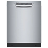 Bosch 300 Series 24" 46dB Built-In Dishwasher with Stainless Steel Tub (SGE53C55UC) - Stainless Steel