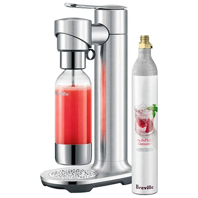 Machine à boissons pétillantes de 1 L InFizz Fusion de Breville avec bouchon FusionCap et bombonne de CO2