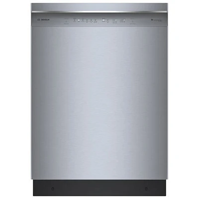 Boîte ouverte - Lave-vaisselle encastrable 24 po 46 dB série 300 de Bosch avec troisième panier - Acier inoxydable