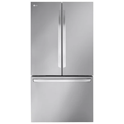 Réfrigérateur à deux portes de 31,7 pi³ et 36 po avec distributeur d'eau de LG (LRFLS3206S) - Inox