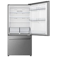 Hisense 31.3" 22.3 Cu. Ft. Bottom Freezer Refrigerator (RB22A2FSE) - Stainless Steel