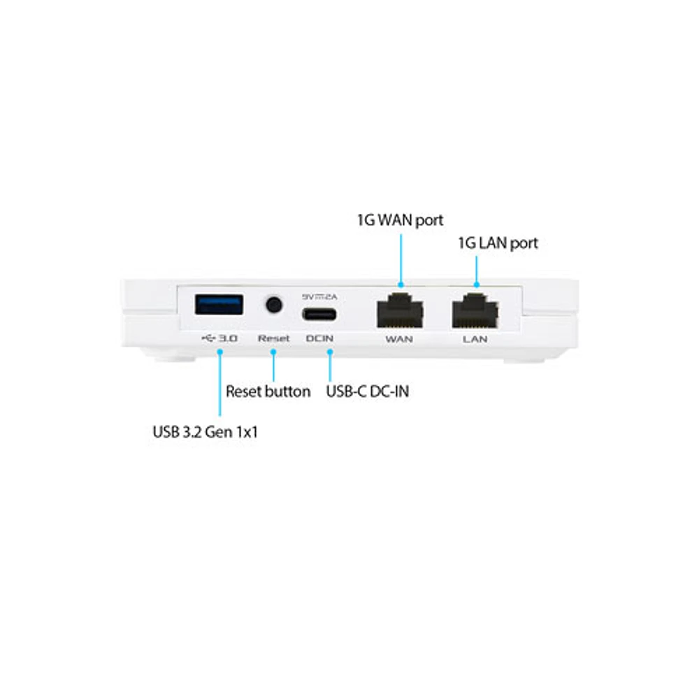 Routeur Wi-Fi 6 bibande sans fil AX3000 d'ASUS (RT-AX57 Go)