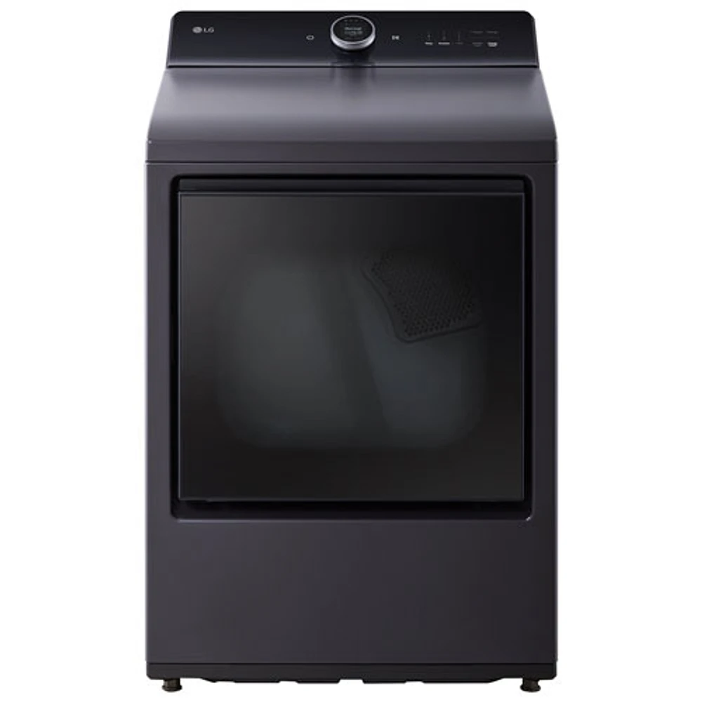 Sécheuse électrique à vapeur de 7,3 pi³ EasyLoad de LG (DLEX8600BE) - Noir mat