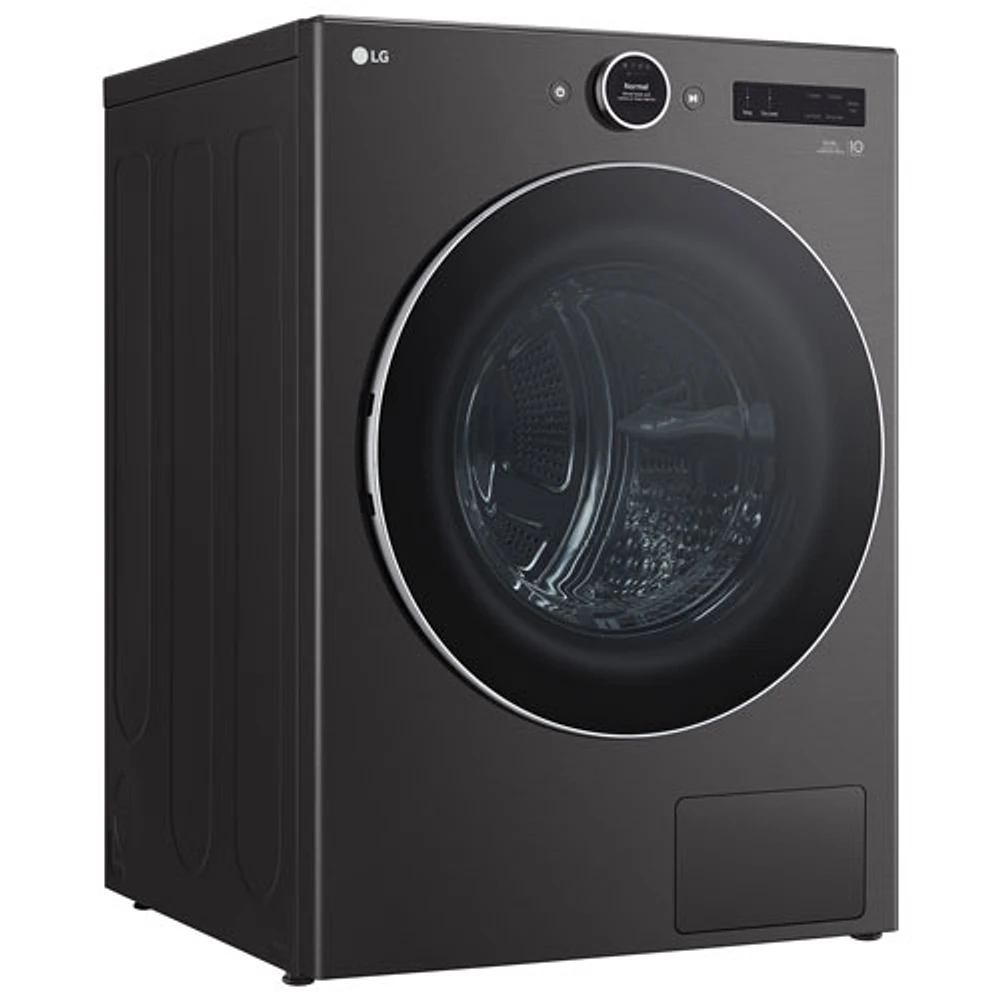 LG 7.8 Cu. Ft. Heat Pump Electric Dryer (DLHC5502V) - Black Steel