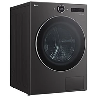 LG 7.8 Cu. Ft. Heat Pump Electric Dryer (DLHC5502V) - Black Steel