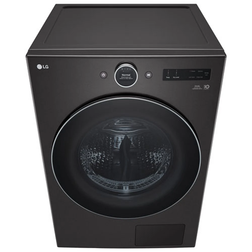 LG 7.8 Cu. Ft. Heat Pump Electric Dryer (DLHC5502V) - Black Steel