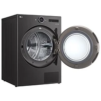 LG 7.8 Cu. Ft. Heat Pump Electric Dryer (DLHC5502V) - Black Steel
