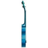 Ukulélé Slimline de Mahalo (MS1-TBU) - Bleu transparent