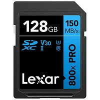 Carte mémoire SDXC Blue de 150 Mo/s et Go de Lexar