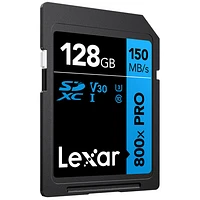 Carte mémoire SDXC Blue de 150 Mo/s et Go de Lexar
