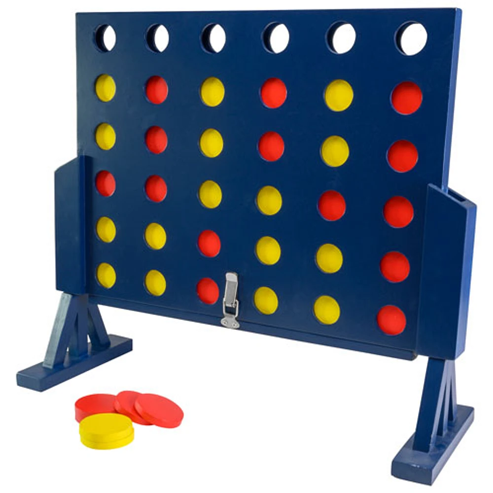 Giant 4-In-A-Row Outdoor Game - English