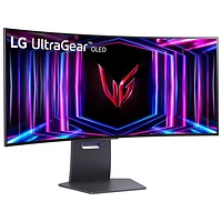 LG UltraGear 34" 1440p UWQHD 240Hz 0.03ms GTG Curved OLED LED G-Sync FreeSync Gaming Monitor (34GS95QE-B) - Purple-Grey