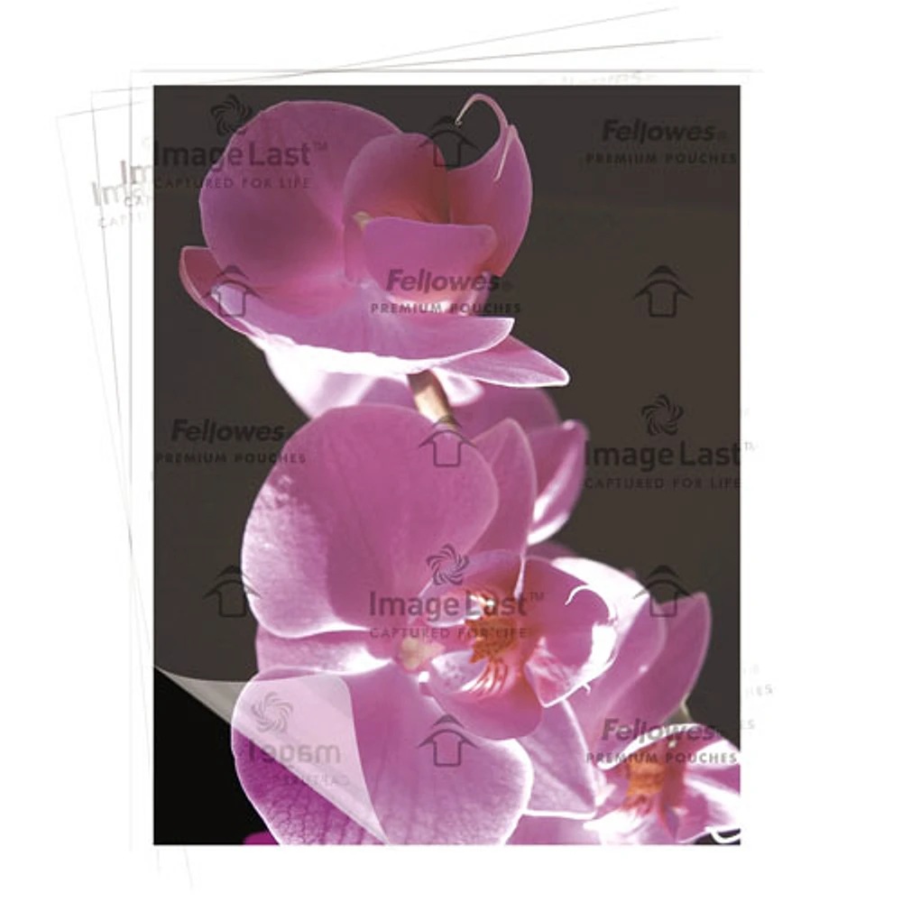 Pochettes de plastification à chaud de 9 x 11,5 po ImageLast de Fellowes avec protection UV - mil