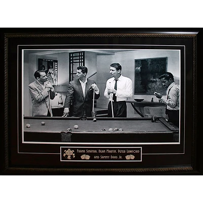 Impression encadrée The Rat Pack au billard de Frameworth (44 x 36 po)