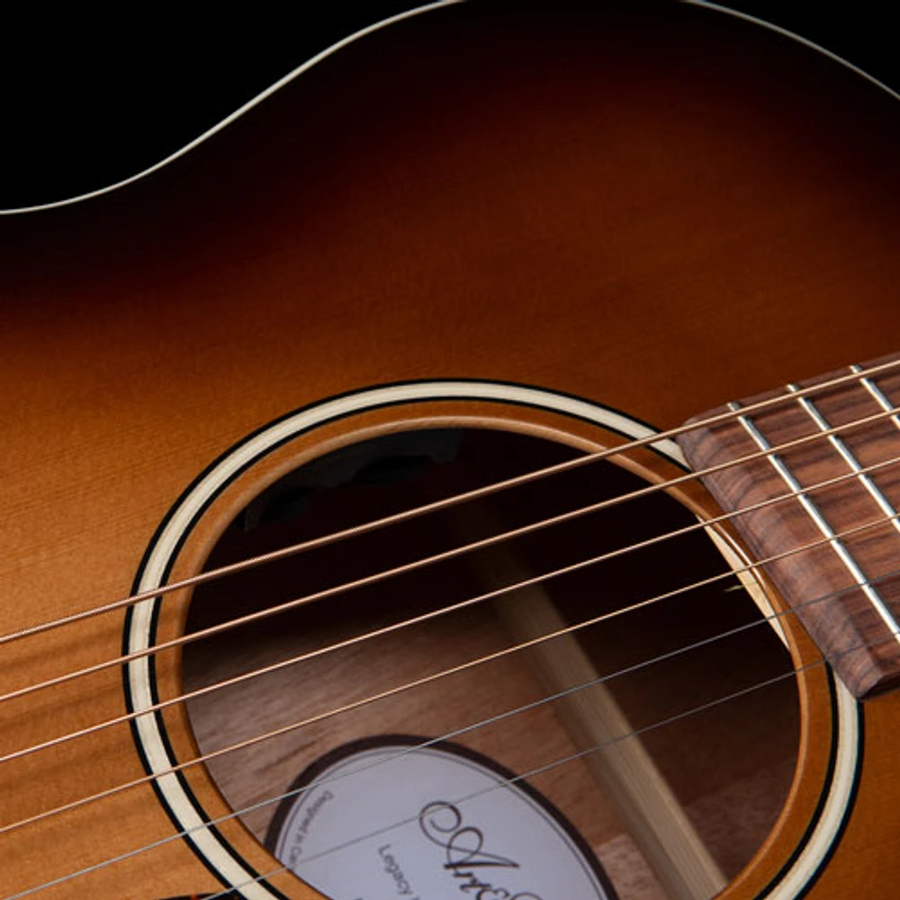 Art & Lutherie Legacy Lightburst GT EQ Acoustic Guitar (051557) - Gold/Burgundy/Brown