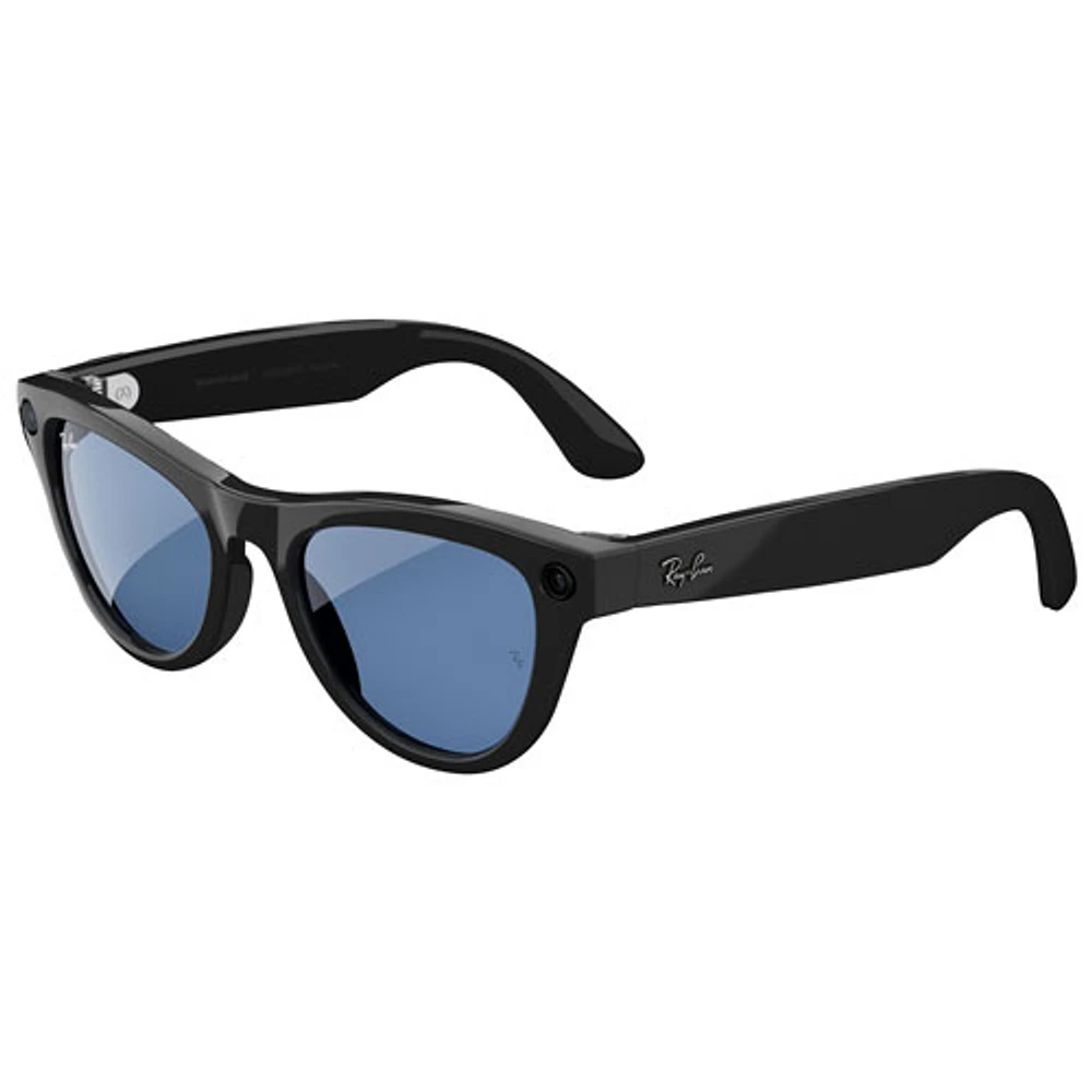 Lunettes Skyler Ray-Ban | Meta avec IA, photo, vidéo, audio et messagerie - Noir/Bleu ciel