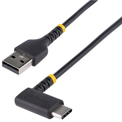 Câble USB-A à USB-C à angle droit de 15 cm (0,5 pi) de StarTech (R2ACR-15C-USB-CABLE)