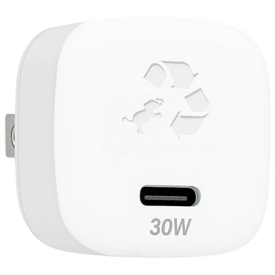 Chargeur mural USB-C GaN de 30 W de Nimble - Blanc