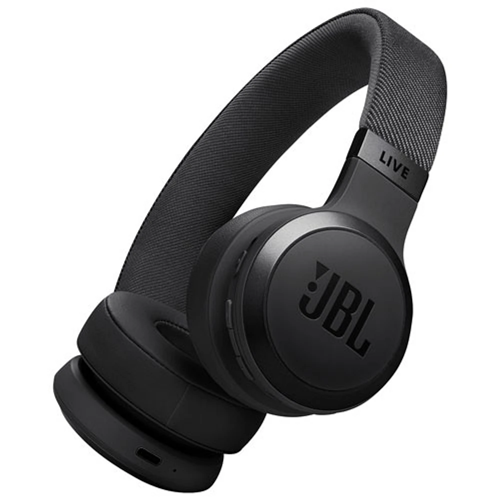 JBL Live 670NC On-Ear Noise Cancelling Bluetooth Headphones - Black