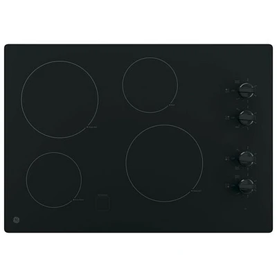 GE 30" 4-Element Electric Cooktop (JP3030DWBB) - Black