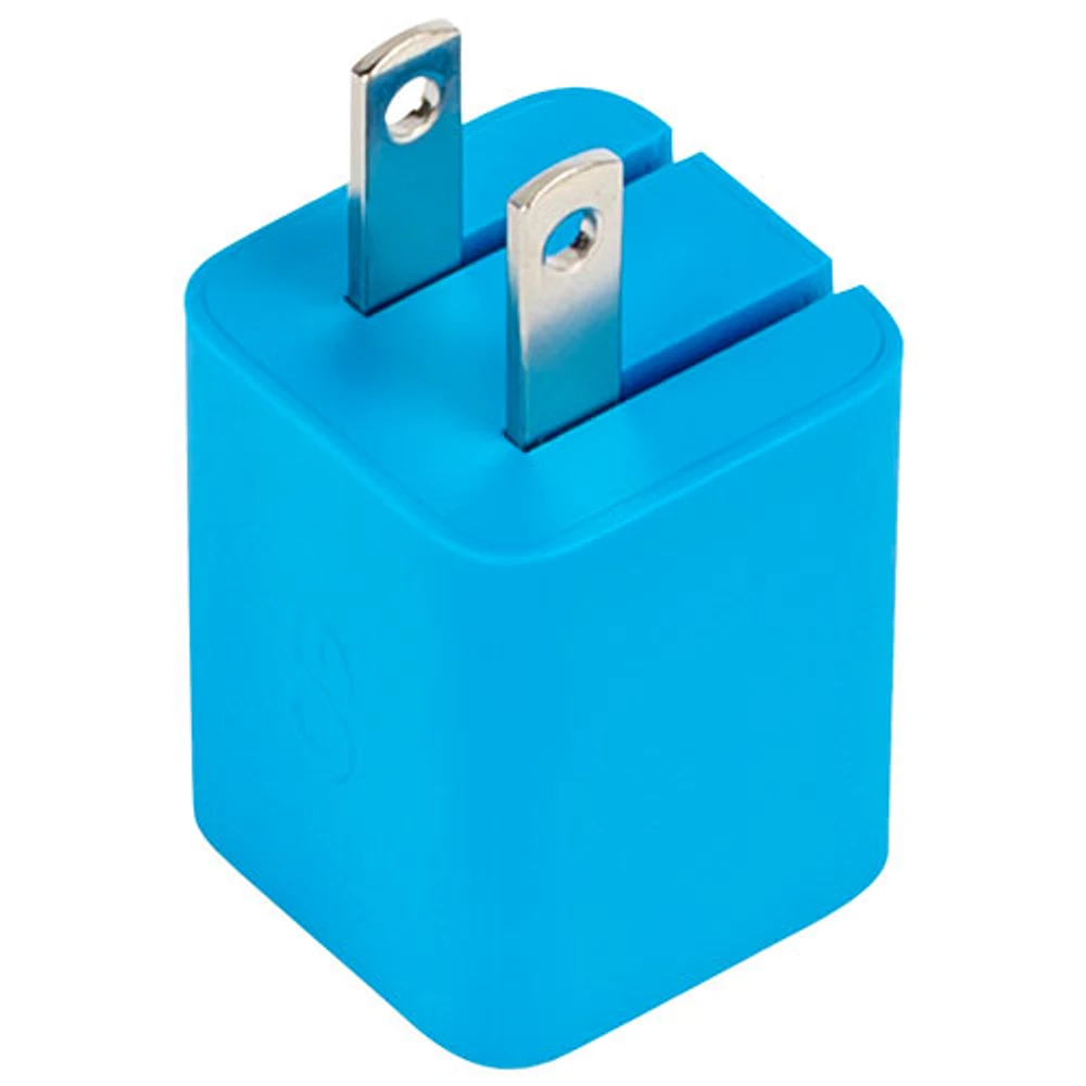 Chargeur mural PD GaN USB-C de 20 W Vibrance de LOGiiX - Turquoise