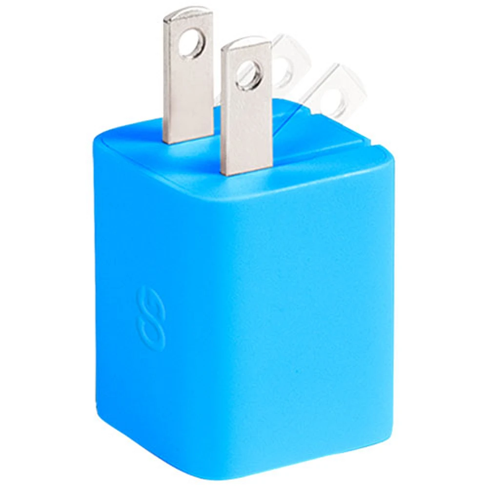 Chargeur mural PD GaN USB-C de 20 W Vibrance de LOGiiX - Turquoise