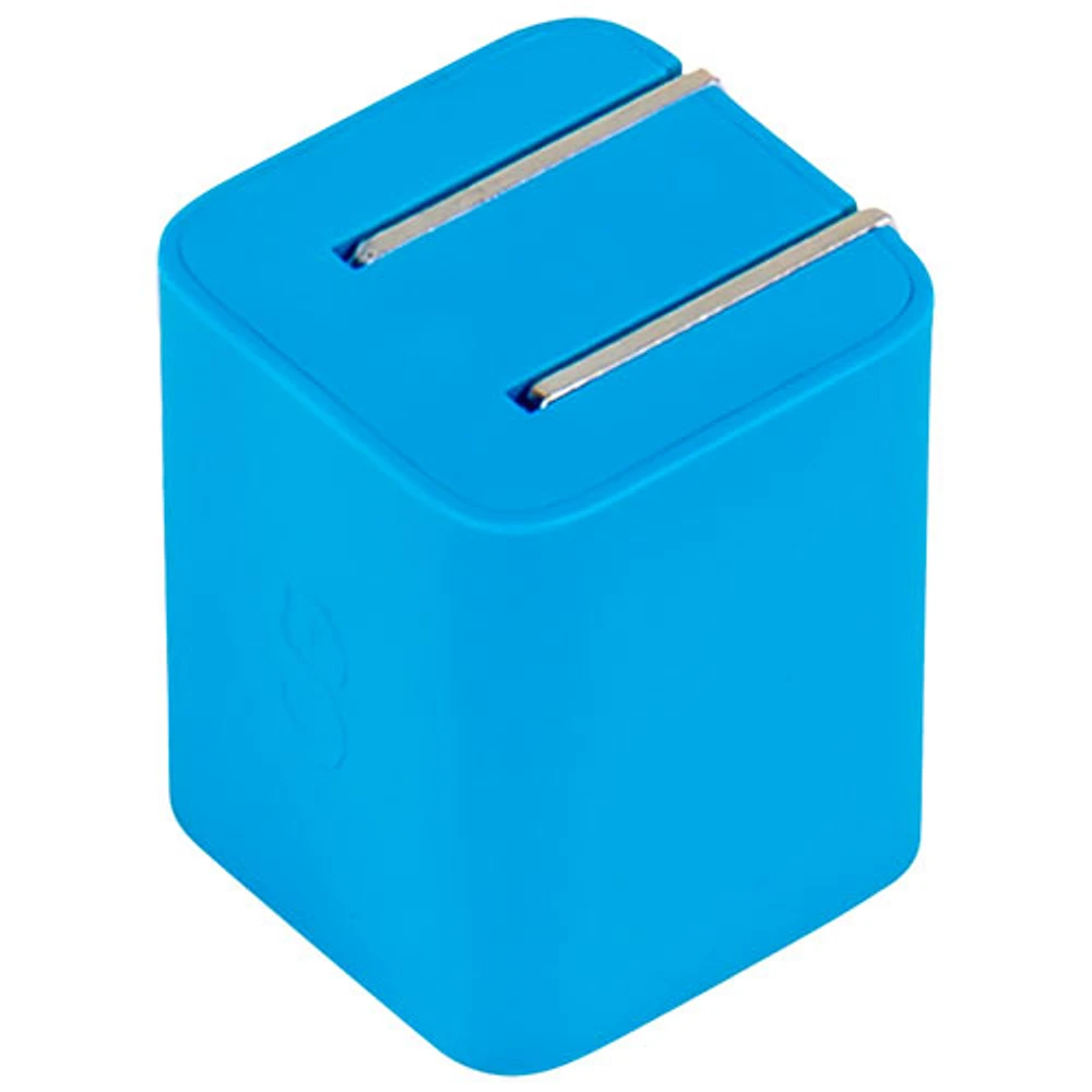 Chargeur mural PD GaN USB-C de 20 W Vibrance de LOGiiX - Turquoise