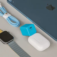 Chargeur mural PD GaN USB-C de 20 W Vibrance de LOGiiX - Turquoise