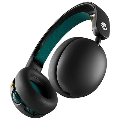Casque d'écoute Bluetooth à isolation sonore pour enfants Grom Wireless de Skullcandy - Vert-de-gris noir