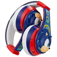 KIDdesigns Sonic Over-Ear Bluetooth Kids Headphones with Microphone - Blue/Red/White