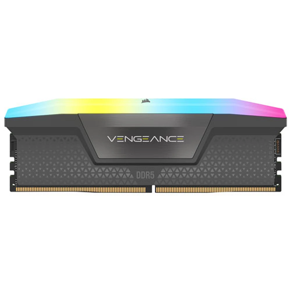 Mémoire DDR5 32 Go (2 x 16 Go) 6000 MHz Vengeance RGB de Corsair pour PC (CMH32GX5M2B6000Z30K)