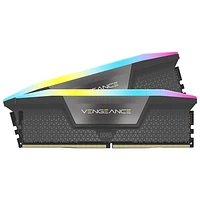 Mémoire DDR5 32 Go (2 x 16 Go) 6000 MHz Vengeance RGB de Corsair pour PC (CMH32GX5M2B6000Z30K)