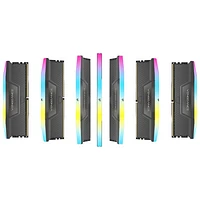 Mémoire DDR5 32 Go (2 x 16 Go) 6000 MHz Vengeance RGB de Corsair pour PC (CMH32GX5M2B6000Z30K)