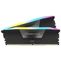 Mémoire DDR5 32 Go (2 x 16 Go) 6000 MHz Vengeance RGB de Corsair pour PC (CMH32GX5M2B6000C30)