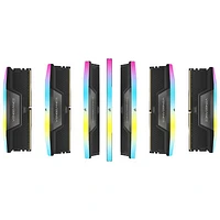Mémoire DDR5 32 Go (2 x 16 Go) 6000 MHz Vengeance RGB de Corsair pour PC (CMH32GX5M2B6000C30)