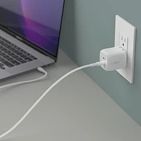 Belkin BoostCharge Pro 45W Dual USB-C Wall Charger - White